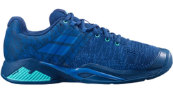 Теннисные кроссовки Babolat Propulse Blast Clay Men — тёмно-синий/виридианово-зелёный