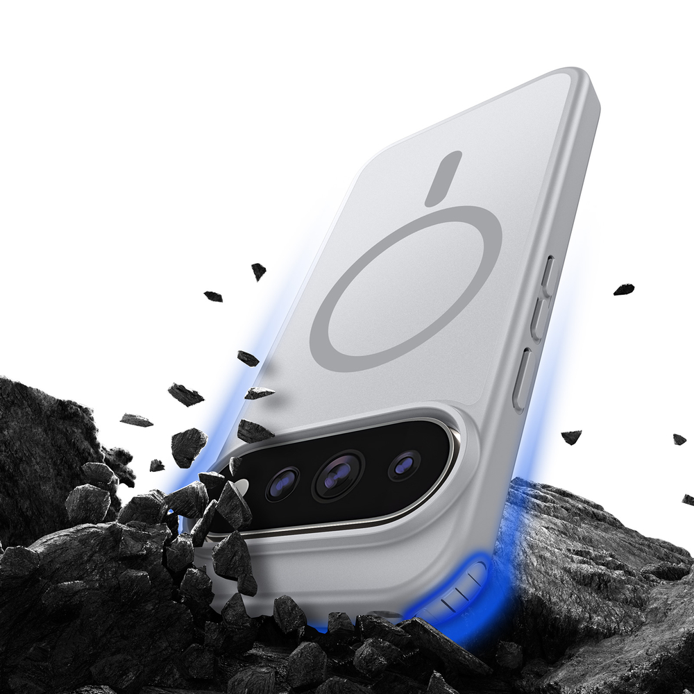 Матовый чехол серого цвета с MagSafe для Google Pixel 11 Pro XL, 10 Pro XL и 9 Pro XL, серия Yind Series от Dux Ducis