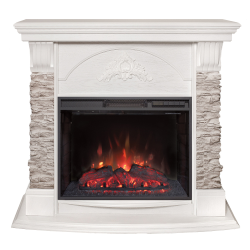 Каминокомплект Real Flame Athena GR WT с очагом Sparta 25,5