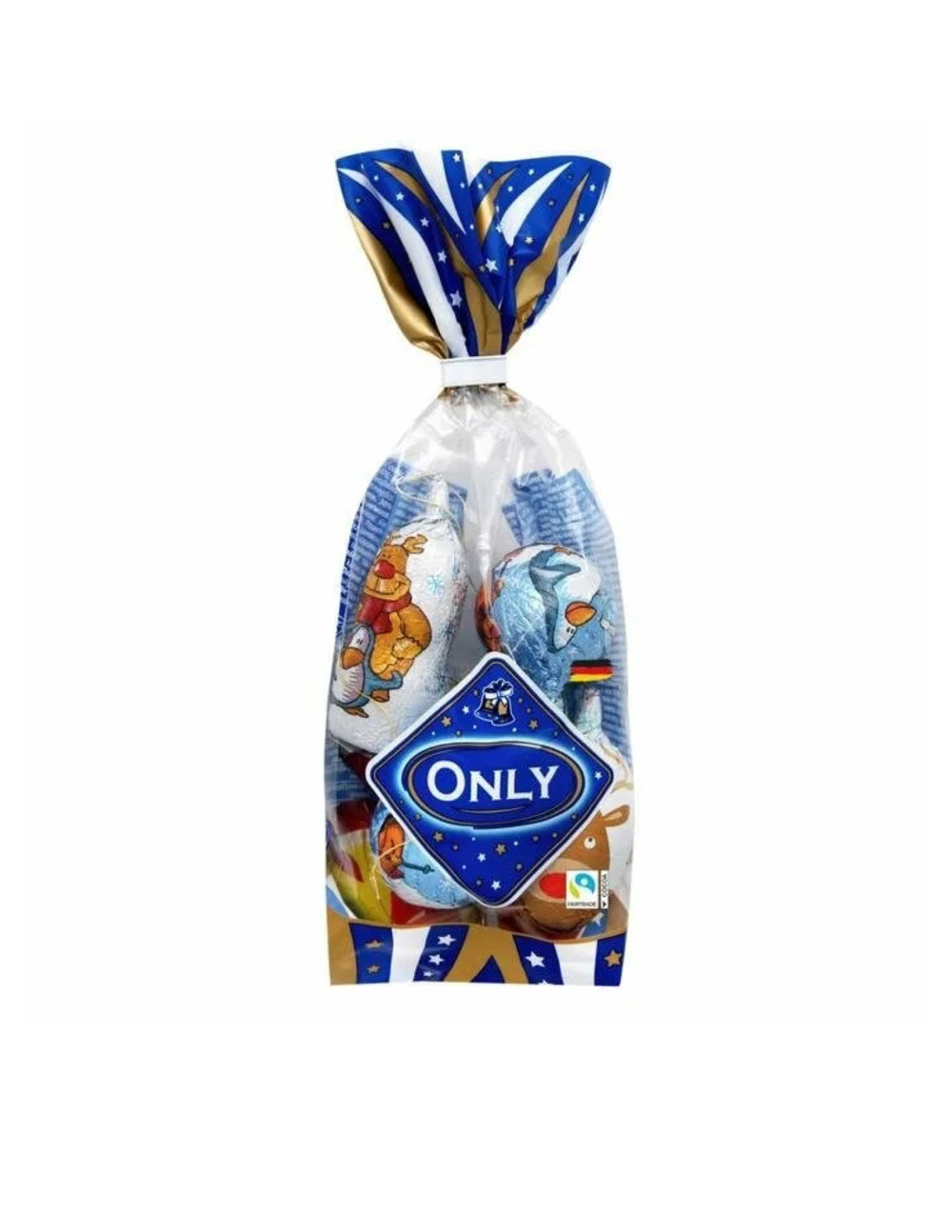 Шоколадные рождественские фигурки ONLY, 100 гр