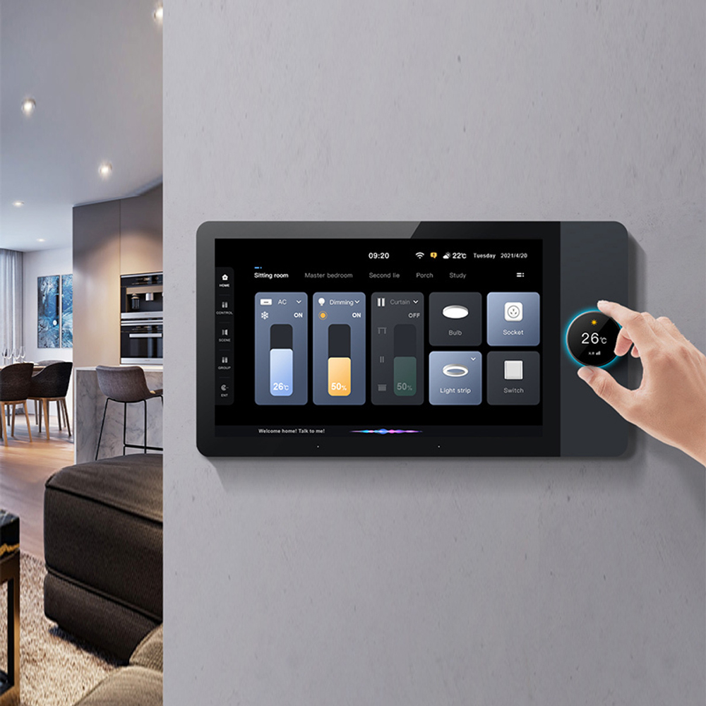 Панель для акустики Smart Home Music 2.0, на базе Android, с подключением к умному дому