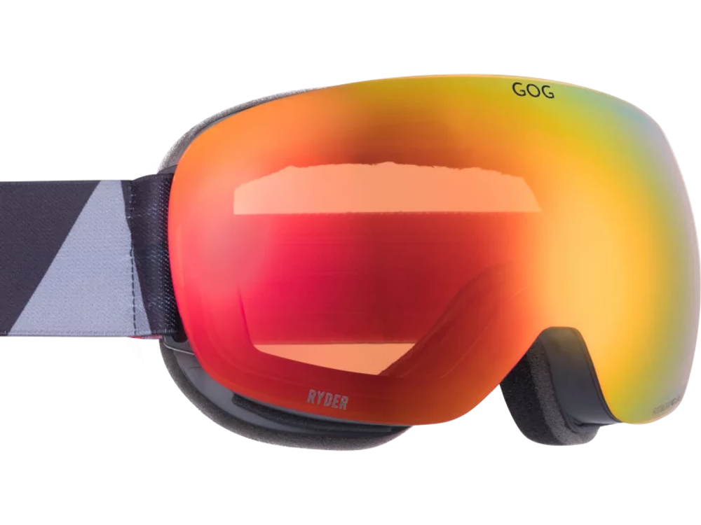 Горнолыжная маска GOG Ryder / Matt Black / Reflex Red