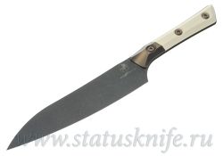 Нож Microtech Kitchen Utility Ivory 3400B-1DLCIVS Bolsterфотография - 1