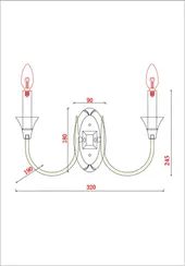 Бра Collinetta A4094AP-2WH Arte Lamp