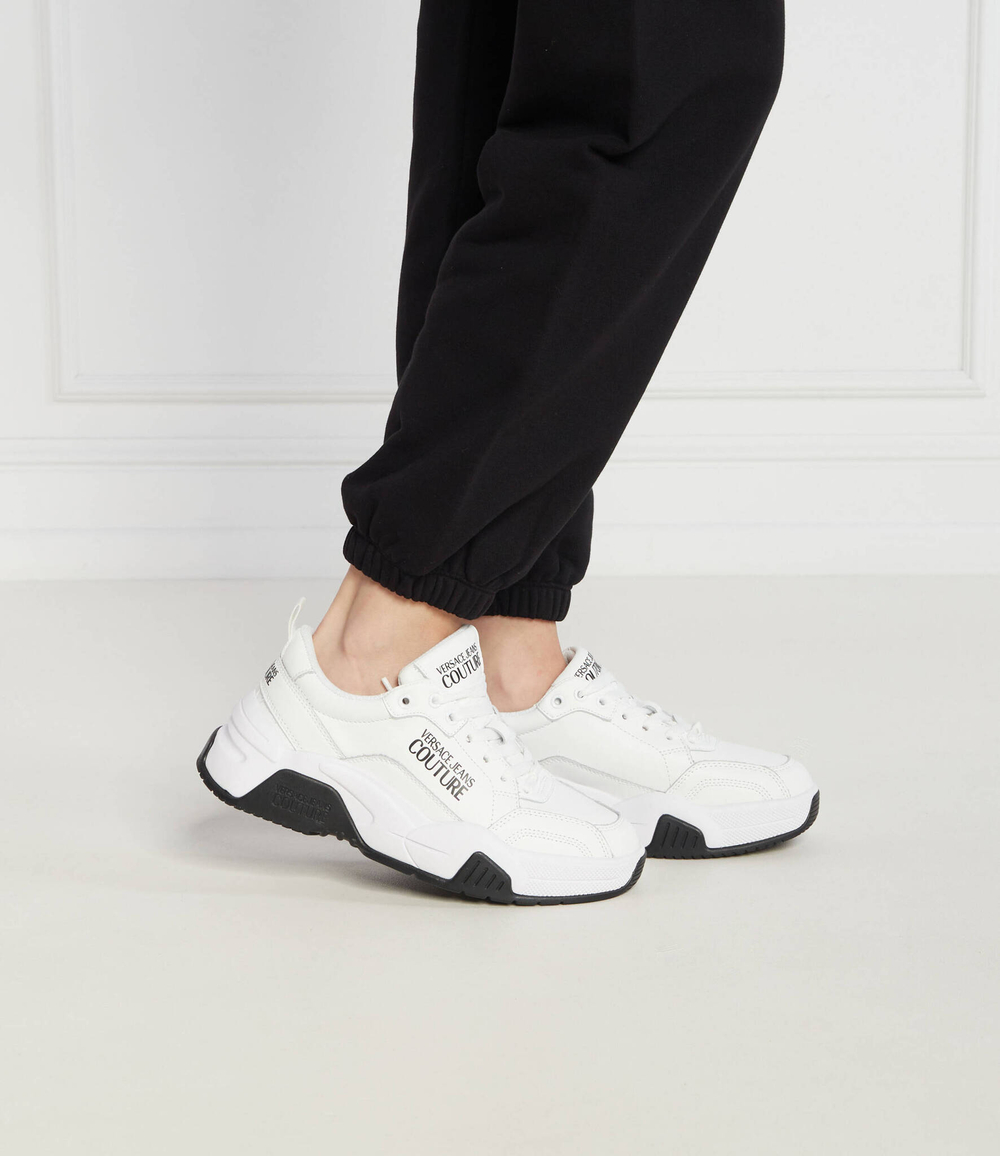 Кожаные кроссовки Versace Jeans Couture - белый(75VA3SF4ZP311)