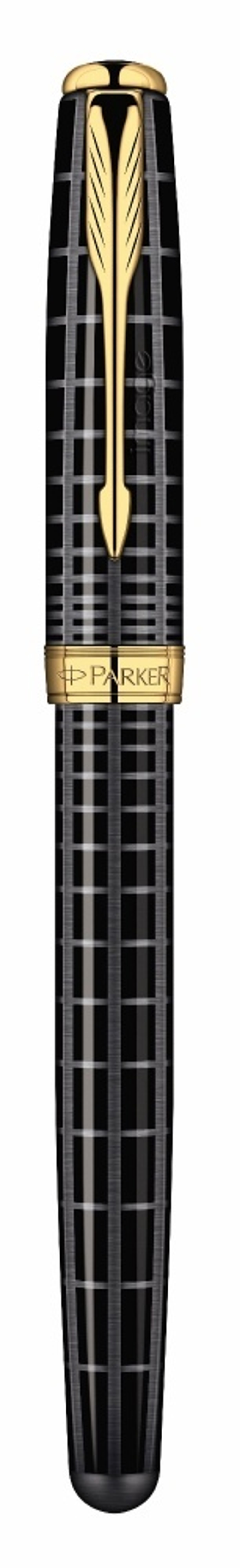 Перьевая ручка Parker Sonnet F531 PREMIUM Dark Grey Laquer GT, перо:F, золото 18К