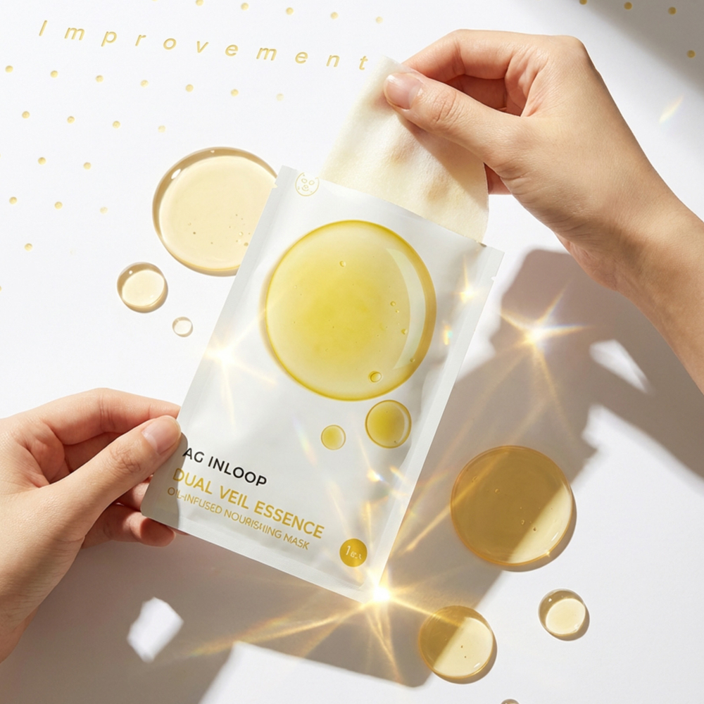 Cocochi Питательная маска-масло NAD+ Oil AЖ Инлооп Кокочи-AG Inloop Nad+ Oil-Infused Nourishing Mask, 5 шт. х 25 мл