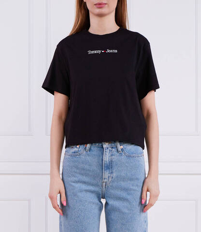 Футболка SERIF LINEAR Tommy Jeans - черный(DW0DW15049)