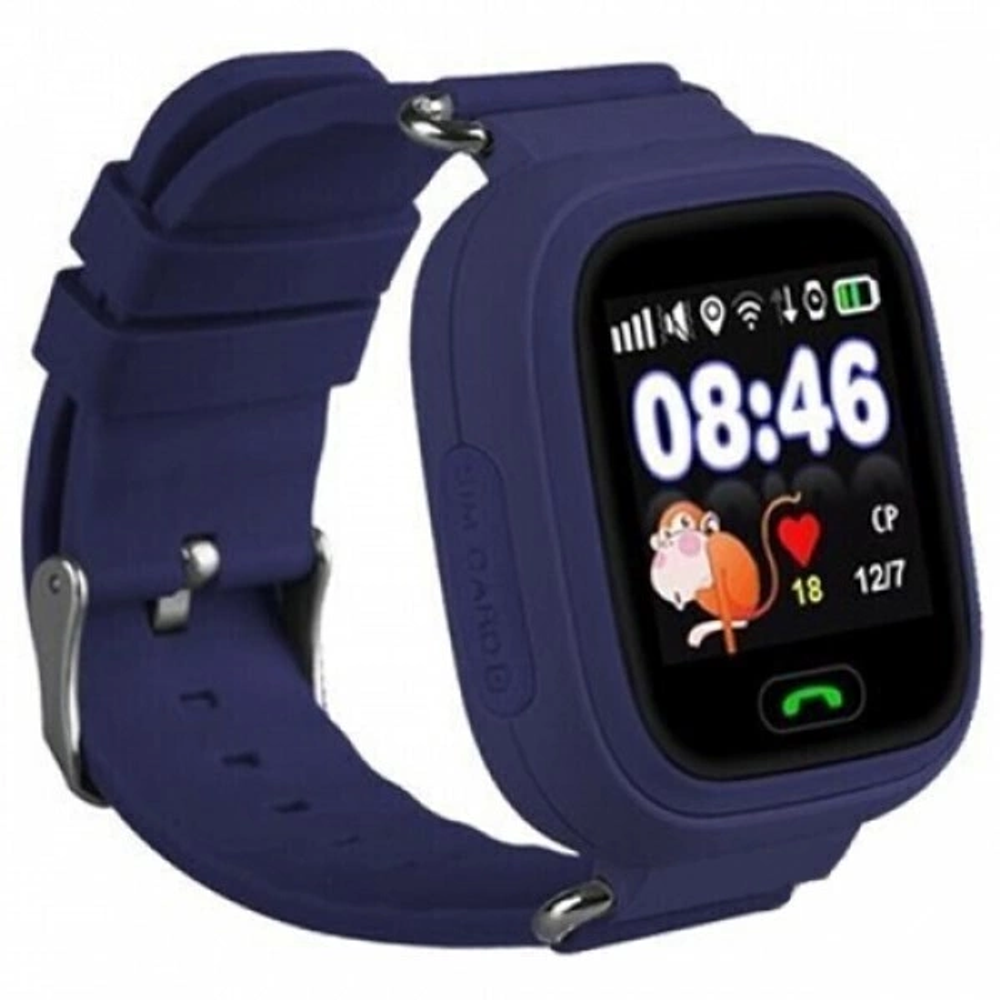 Детские умные часы Smart Baby Watch Q90 Wi-Fi, синий