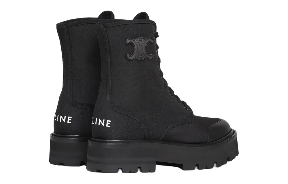 CELINE Bulky Ankle Boots 4.5cm Women"s Black