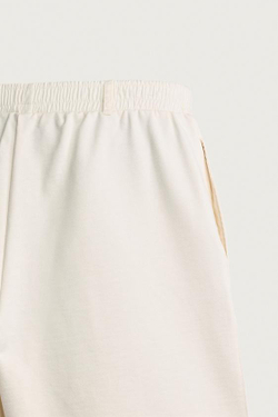 ZARA ШОРТЫ-ДЖОГГЕРЫ С КОМБИНИРОВАННЫМ ПОЯСОМ, БЕЛЫЙ