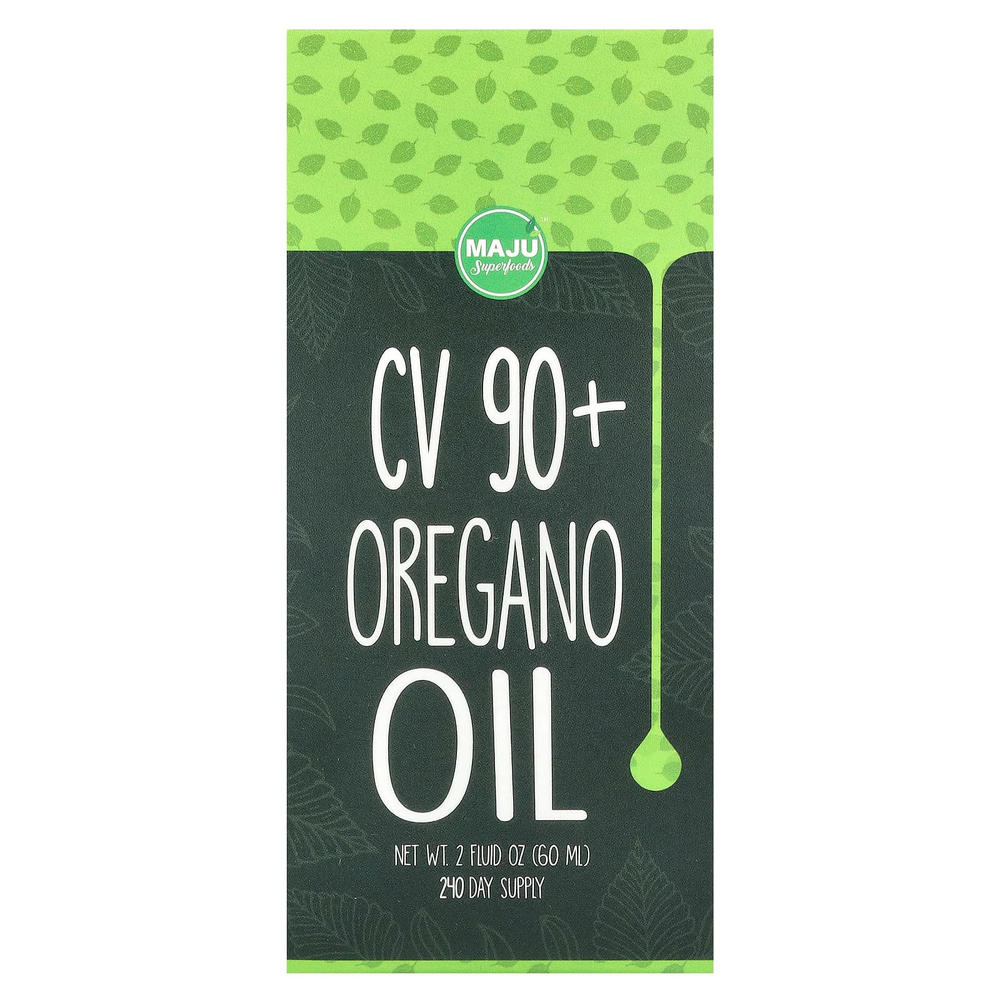 Maju Superfoods, CV 90+, масло орегано, 60 мл (2 жидк. унц.)