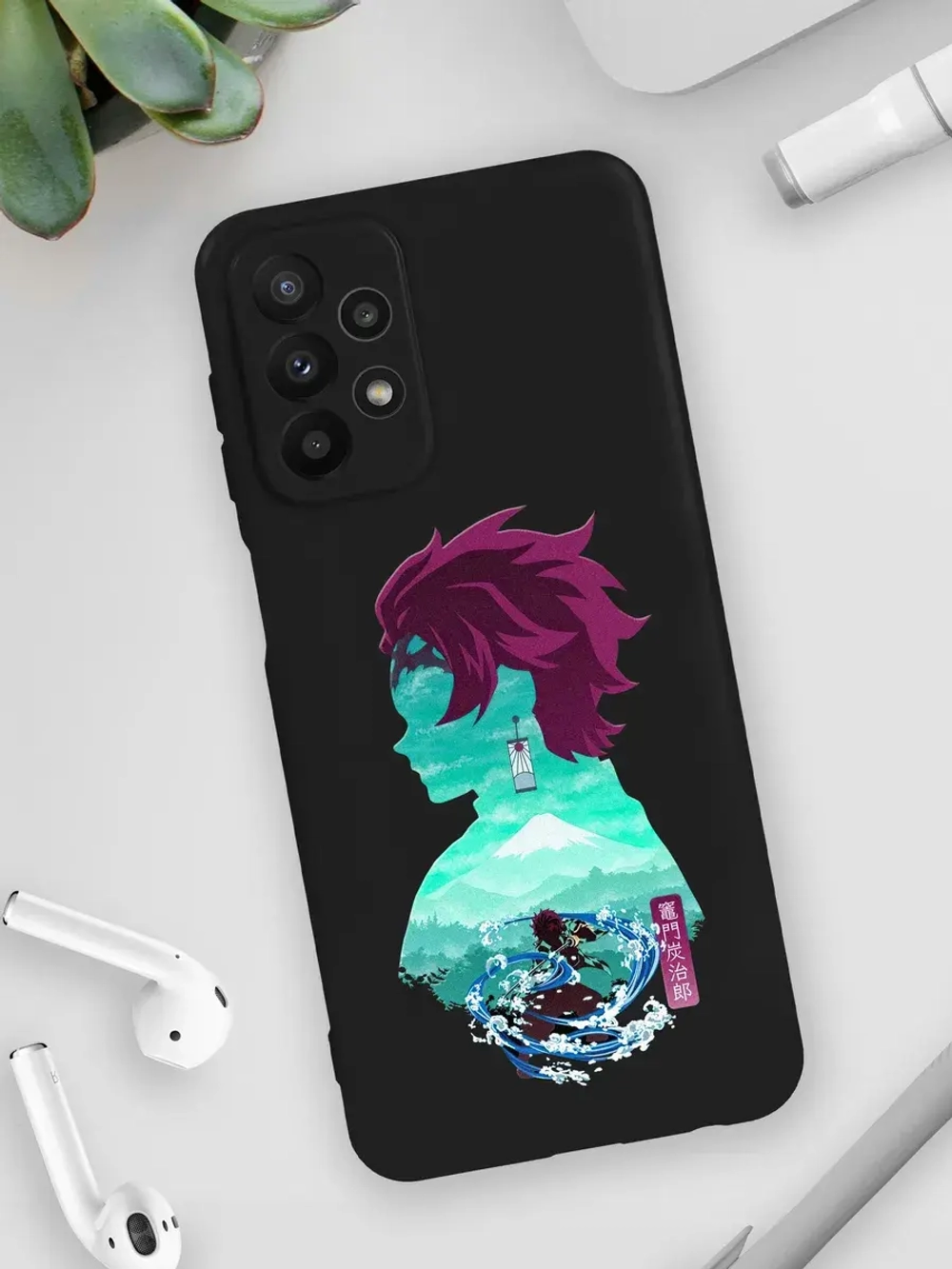 Чехол на Samsung A23 с принтом Танджиро