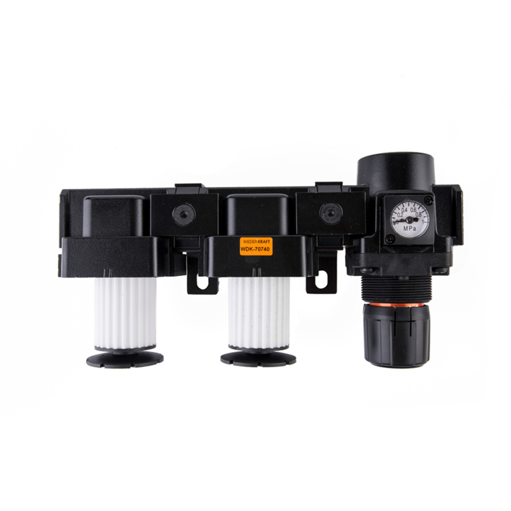 WDK-70740 Блок подготовки воздуха 1/2" двухступенчатый с влагомаслоотделителем, регулятором и маноме