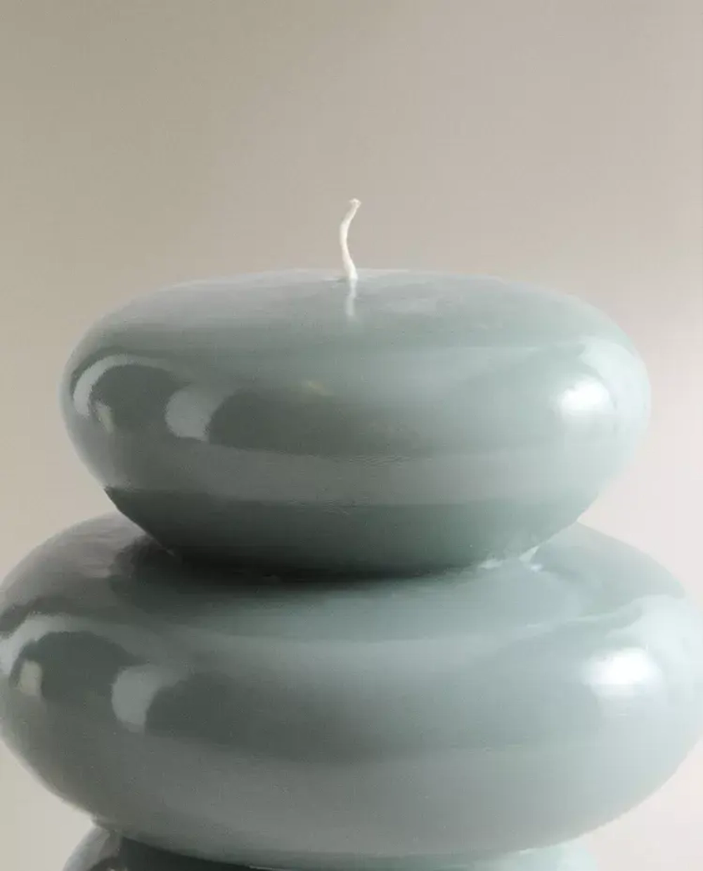 ZARA HOME ФИГУРНАЯ СВЕЧА «КАМНИ», СИНИЙ