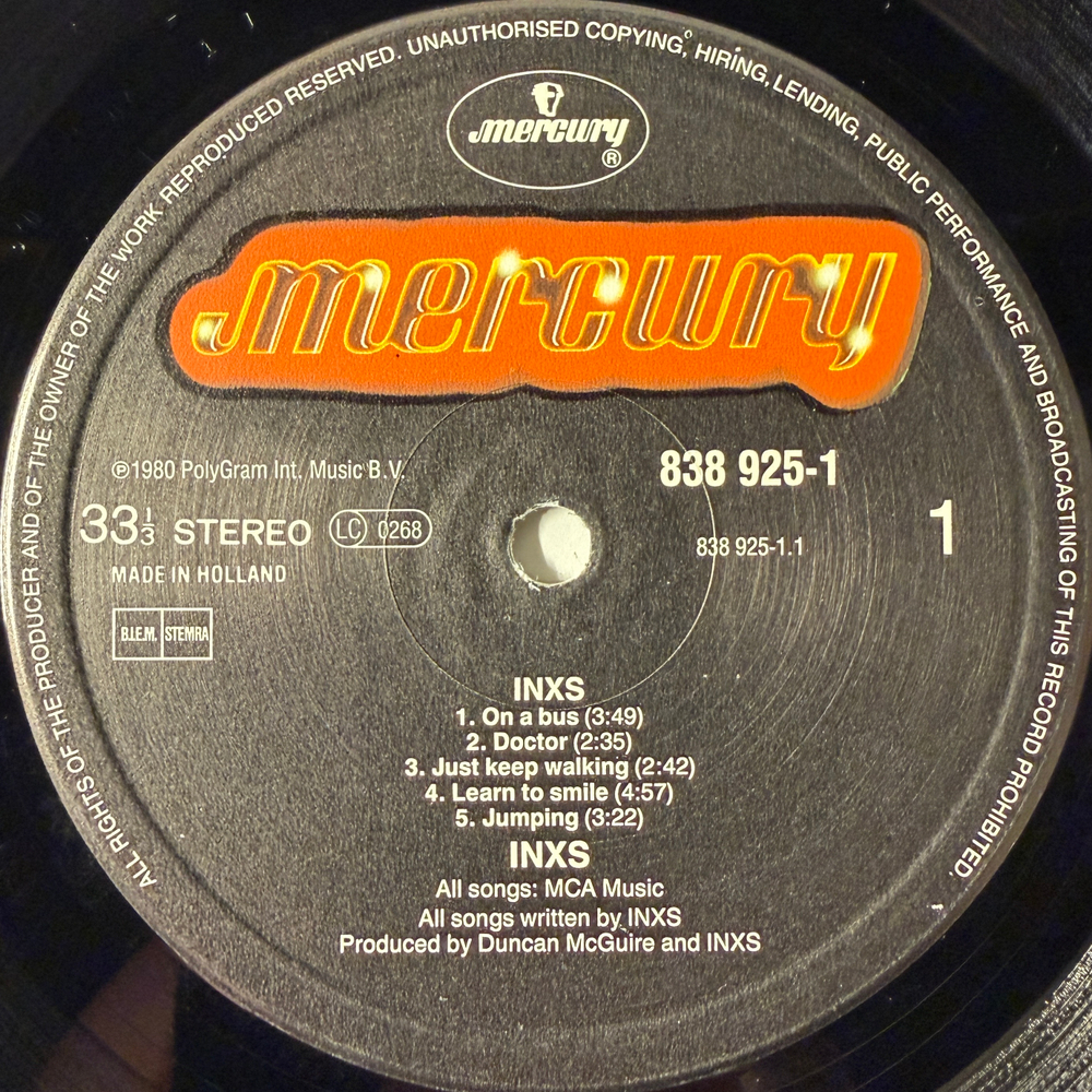 INXS – INXS (Голландия 1989г.) Т
