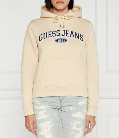 Худи Guess Jeans - бежевый(W4YQ09 KC811)
