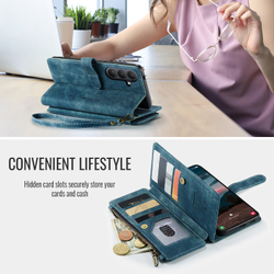 Многофункциональный чехол-кошелек CaseMe 3 in 1 Matte Wallet для Samsung Galaxy S26