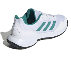 Мужские кроссовки теннисные Adidas GameCourt 2 M - cloud white/pure teal/core black
