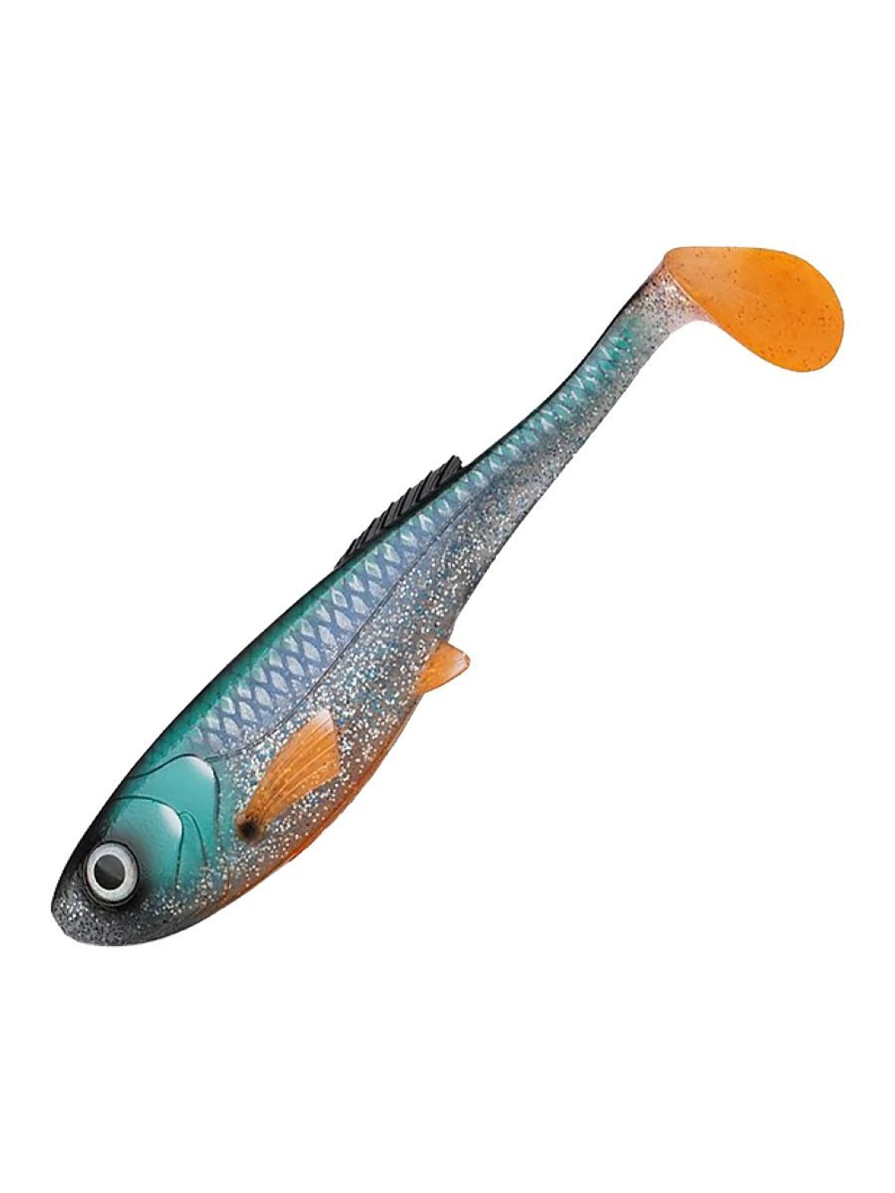 Приманка мягкая виброхвост Abu Garcia Beast Slim Paddle Tail, 210 мм, 4 шт, Firetiger