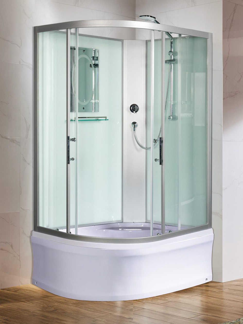 Душевая кабина WeltWasser  WW500 HALLE 1201 R 1200х900х2170 мм 10000003312