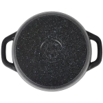 Кастрюля 3,5л «Granit» (black) со стеклянной крышкой кгч35а