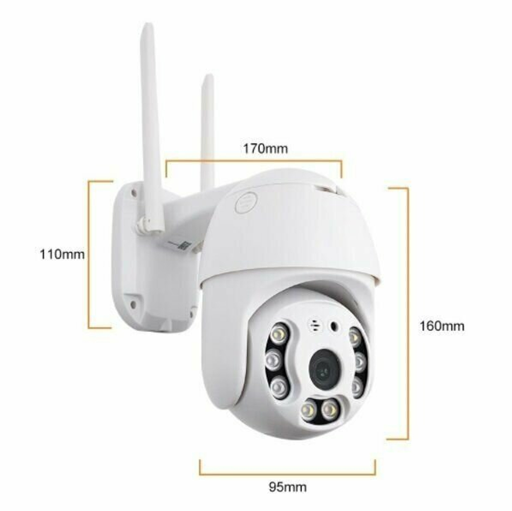 Поворотная WiFi-камера XPX EA-620SS для наружной установки водонепроницаемая
