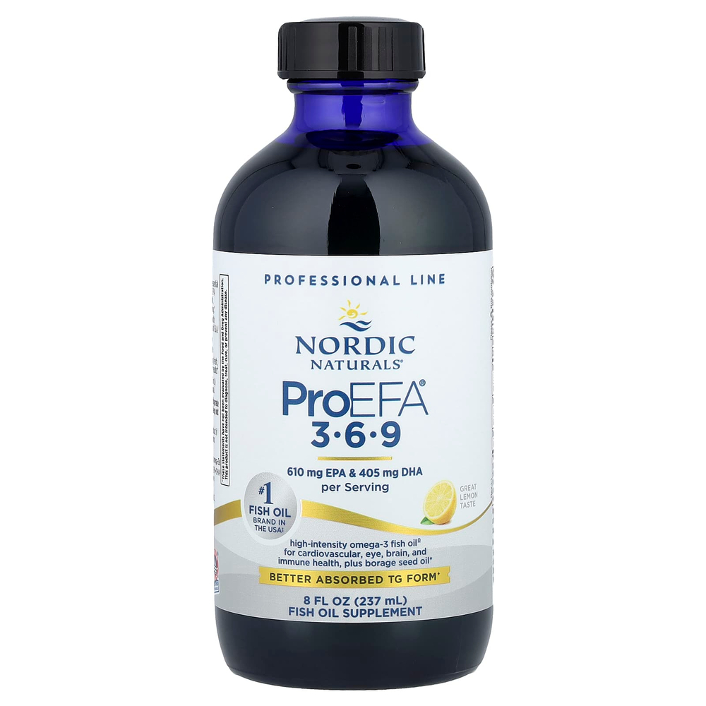 Nordic Naturals, ProEFA® 3-6-9, со вкусом лимона, 237 мл (8 жидк. унций)