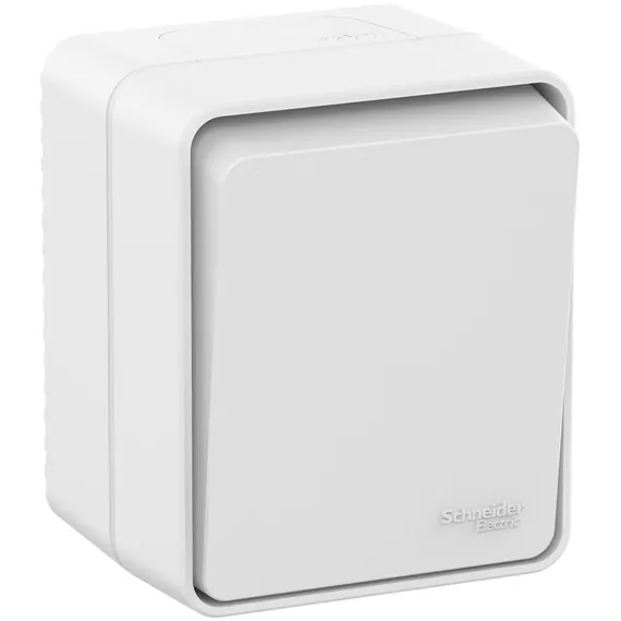 Выключатель одноклавишный IP54 Systeme Electric AtlasDesign Profi54 Белый ATN540111