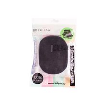 Спонж для лица TaiYan из микрофибры бамбуковый уголь