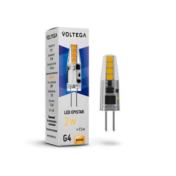 Светодиодная лампа Simple Capsule 2W 3000K G4 (7261) VG9-K1G4-3K-2W-12 Voltega