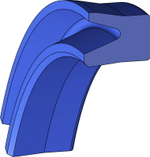 A802-250/1 PU Пневматическое уплотнение поршня 250-230-14