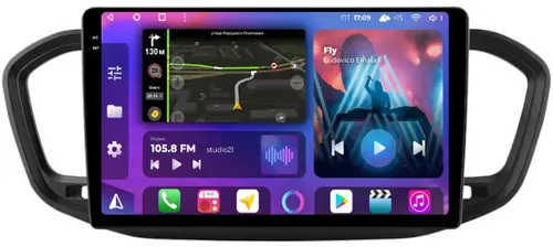 Магнитола для Lada Vesta NG 2023+ (ШГУ) - FarCar S500-TS10 монитор 10.36" QLED на Android 14, Быстрая, CarPlay, 4G SIM-слот