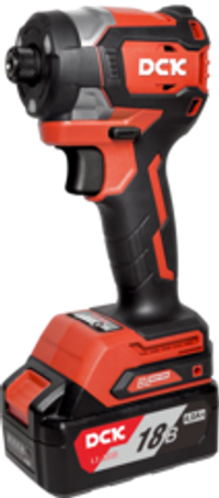 Дрель-шуруповерт аккум DCK KDPL208 2*4А/ч, HEX-impact, 208нм, 3 скорости, подсветка