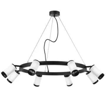 Люстра подвесная 8*GU10 LR01836837 черный/белый Rullo Lightstar