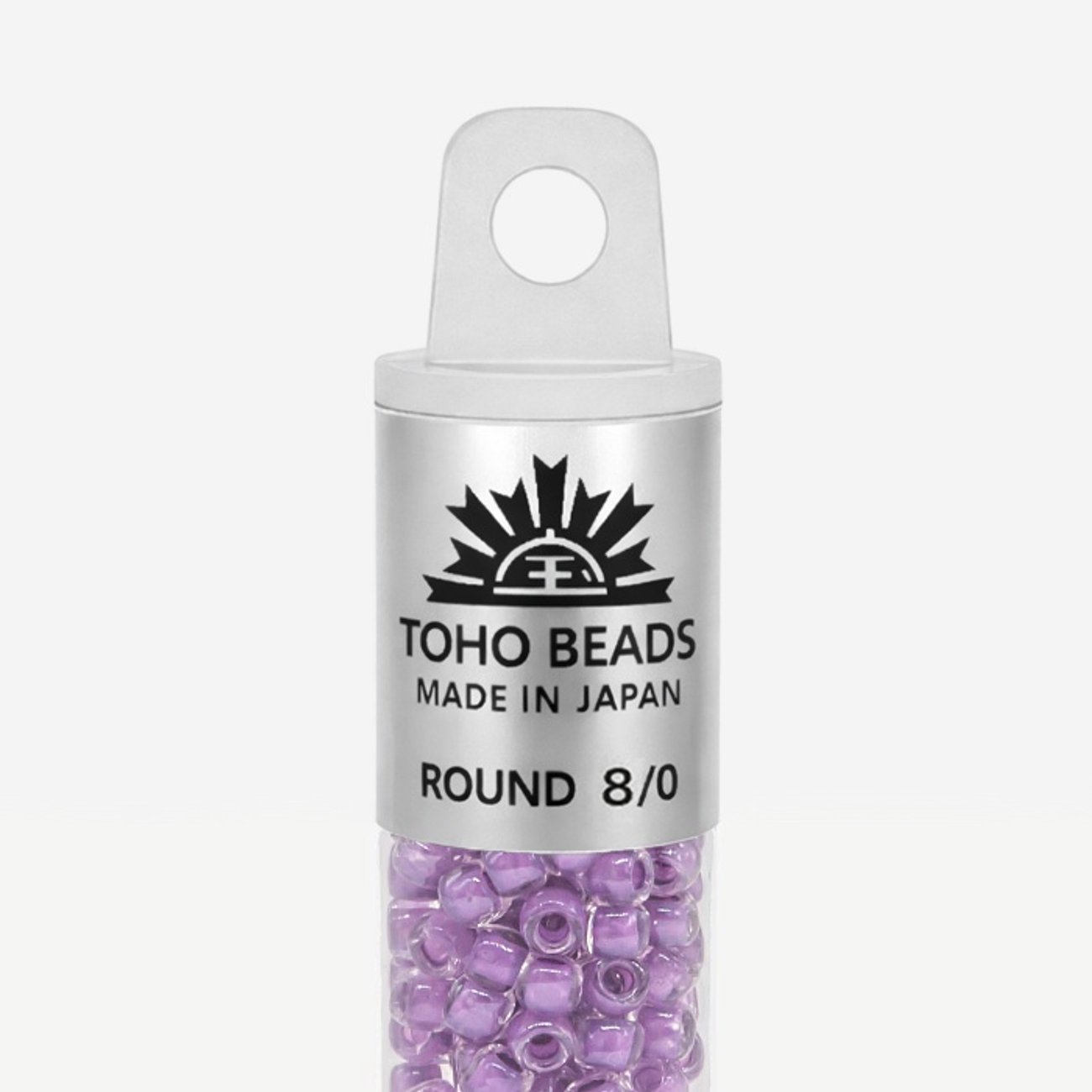 Японский бисер TOHO Round 8/0 (№935), окрашенный изнутри прозрачный