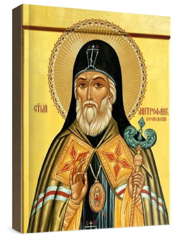 Митрофан Воронежский (рукописная икона)