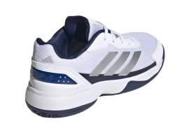 Детские кроссовки для падела Adidas Kids Crazyquick - cloud white/silver metallic/dark blue