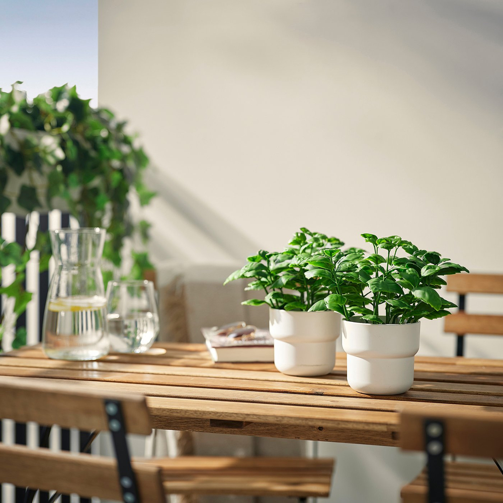IKEA FEJKA  (ИКЕА ФЕЙКА)  -  Искусственное растение в горшке - для дома и улицы/базилик 9 см