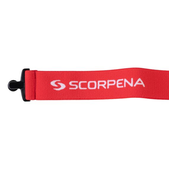 Маска Scorpena N3 с эластичным ремешком красная