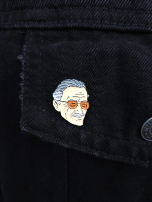 Металлический пин «Stan Lee»