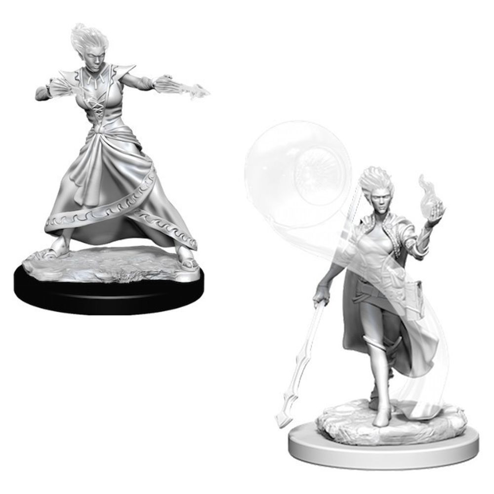 D&amp;D Nolzur's Marvelous Unpainted Miniatures - Fire Genasi Female Wizard