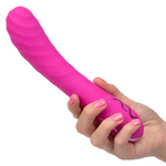 Розовый вибромассажер Insatiable G Inflatable G-Wand с функцией расширения - 21,5 см. (Цвет: розовый)
