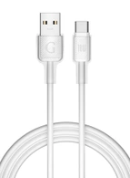 Кабель USB-A to Type-C Gurdini Braided Data Cable 5A 1m белый
