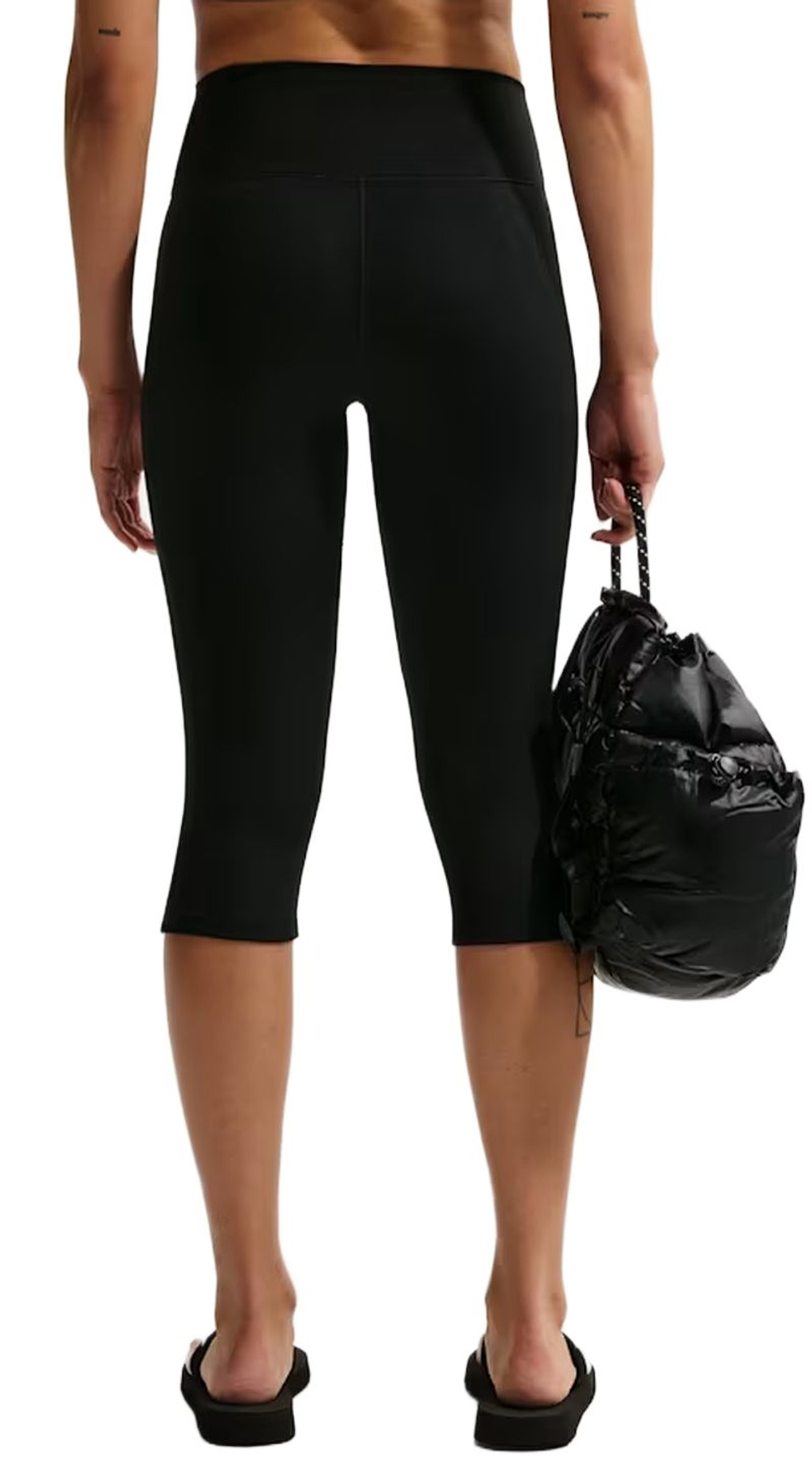 Женские леггинсы Nike Dri-Fit One High-Waisted Capri - black/white