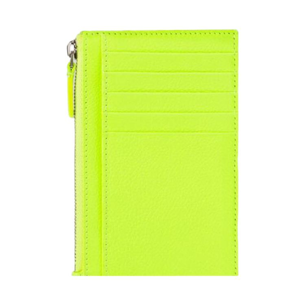 Balenciaga Cash Long Cow Leather Coin Purse, Card Holder Large Men"s Yellow