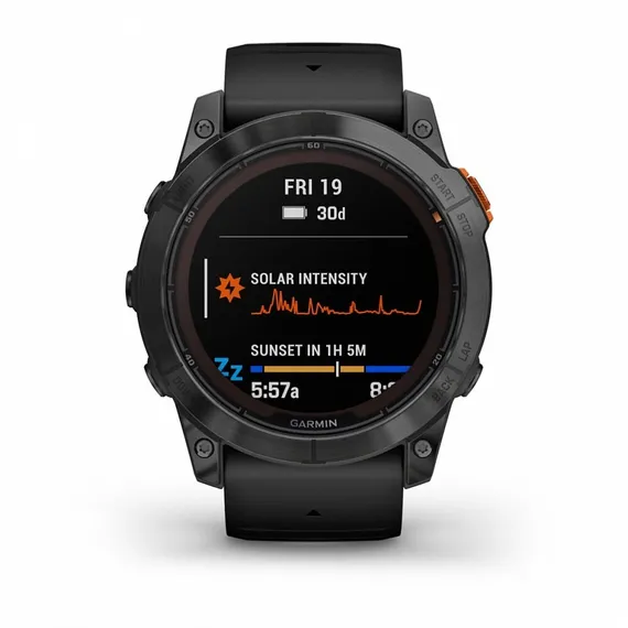 Умные часы Garmin Fenix 7X Pro Solar Edition Серый с черным ремешком 010-02778-01