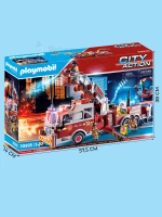 Набор Пожарная машина с лестницей Playmobil 70935 свет, звук