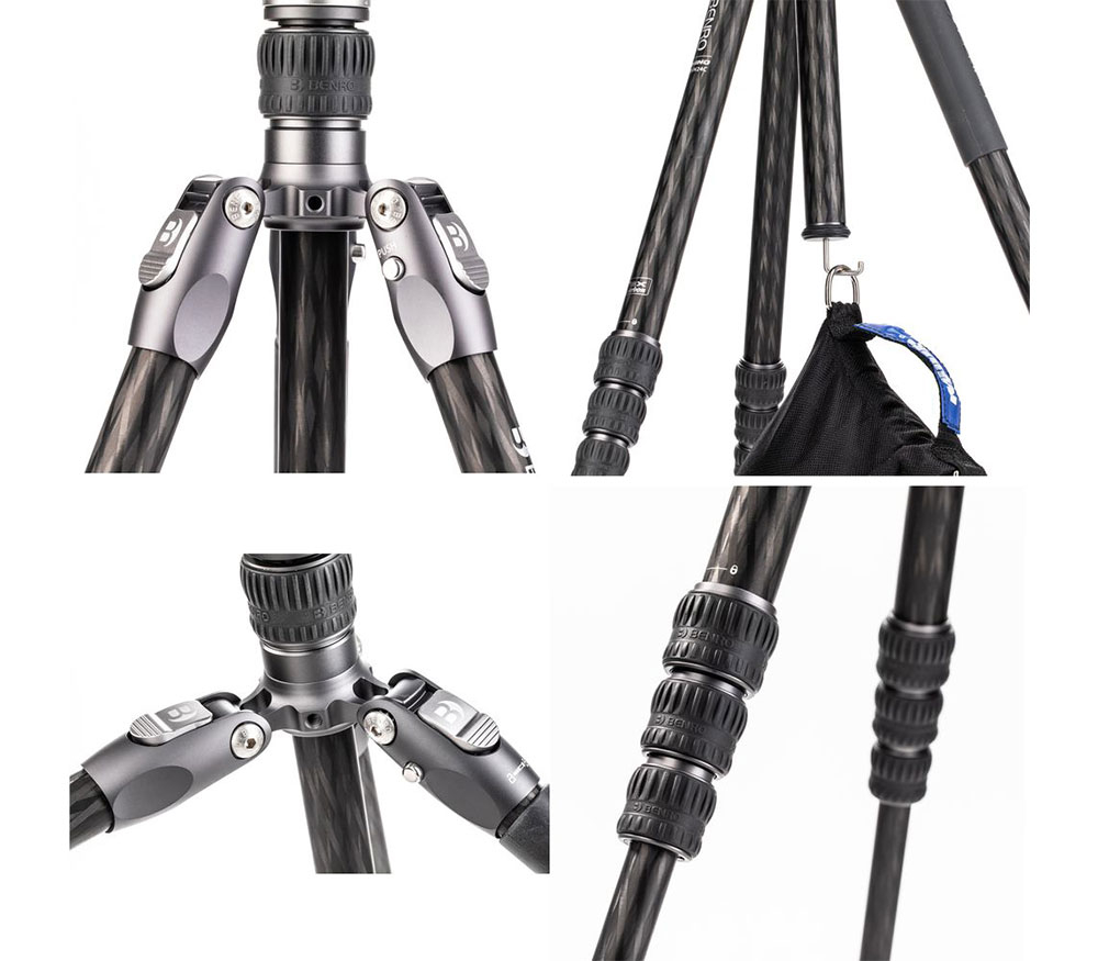 Штатив Benro Rhino FRHN14C с головой VX20, цанговые замки, карбон