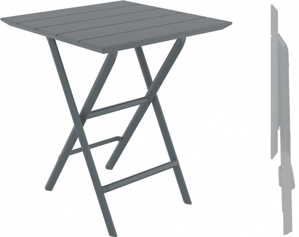 Стол пластиковый складной Siesta Contract Helen Folding Table 60, темно-серый